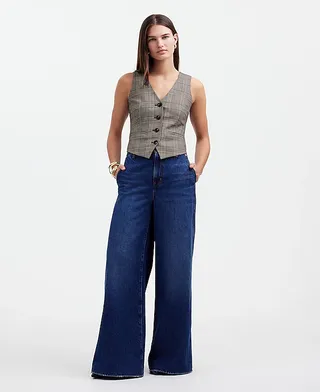 madewell, Waisted Vest in Yarn-Dye