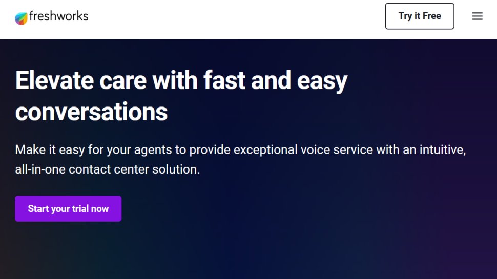 Freshcaller website screenshot (May 2025).