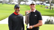 Tiger Woods and Ludvig Aberg