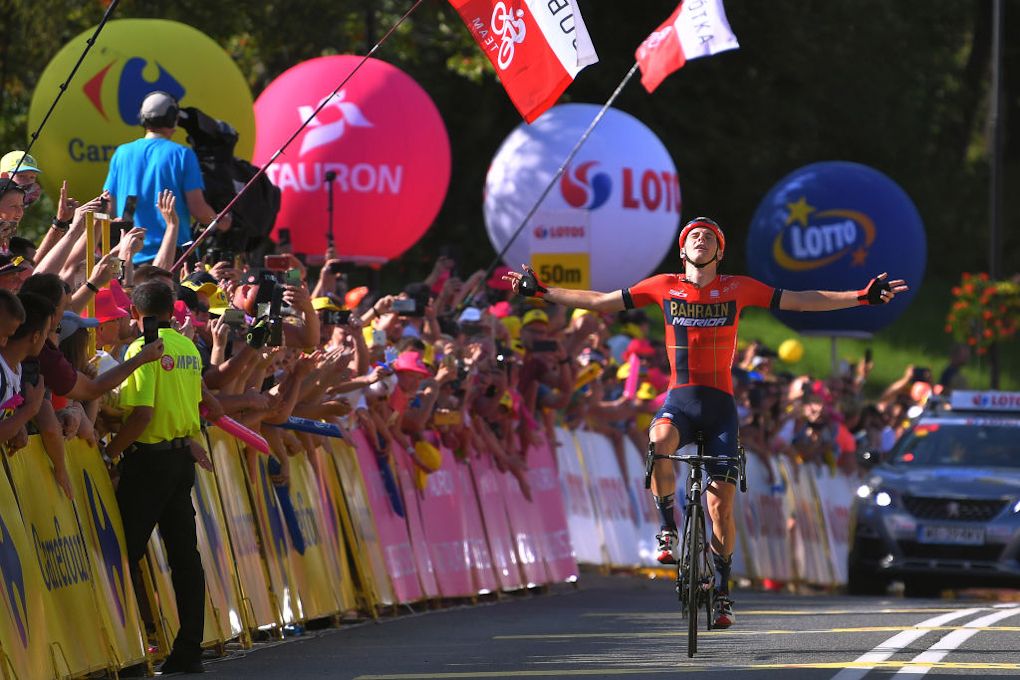 Matej Mohoric wins stage 7 at the 2019 Tour de Pologne