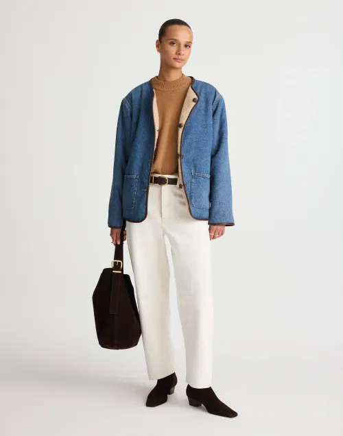 Reversible Denim 
Sherpa Jacket