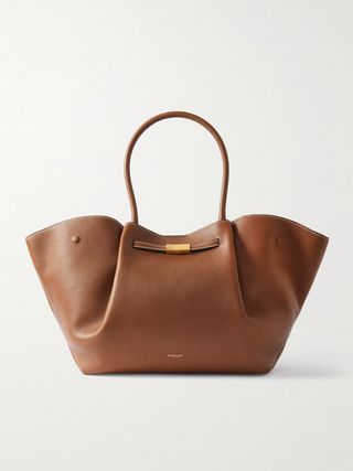 New York Textured-Leather Tote