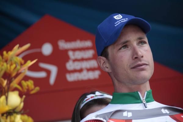 Will Clarke (Uni-SA Australia) on the podium.