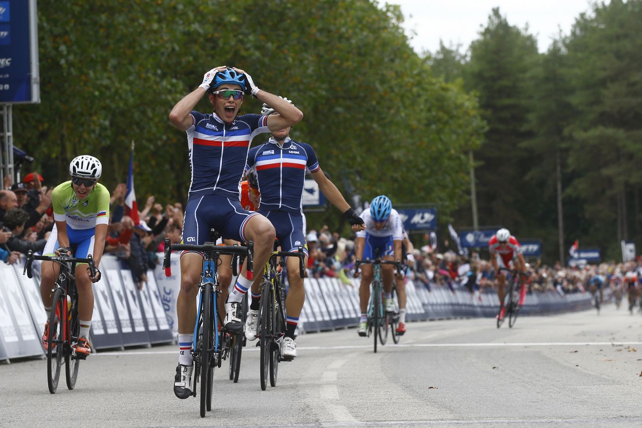 Nicolas Malle can't believe he's won the junior European title