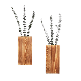 wooden wall planter