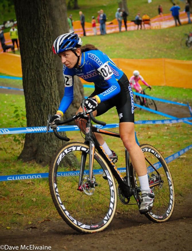 Helen Wyman (Kona Factory Team) on one of the climbs