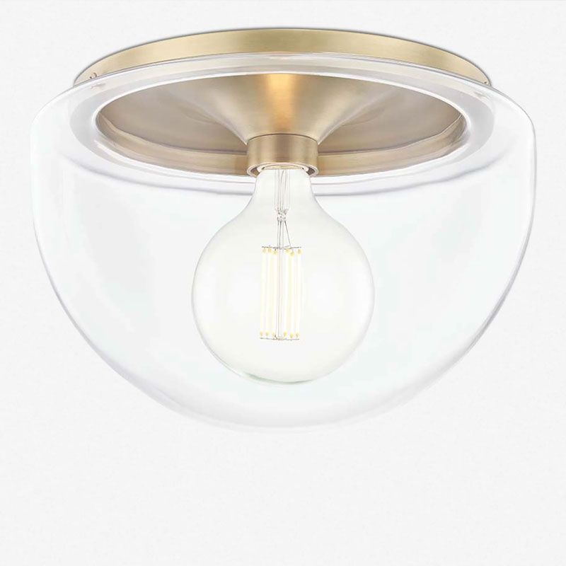 Glass ceiling lamp