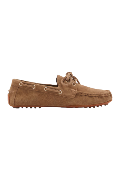 MANGO, Leather Boat Shoes With Laces - Women | Mango Usa