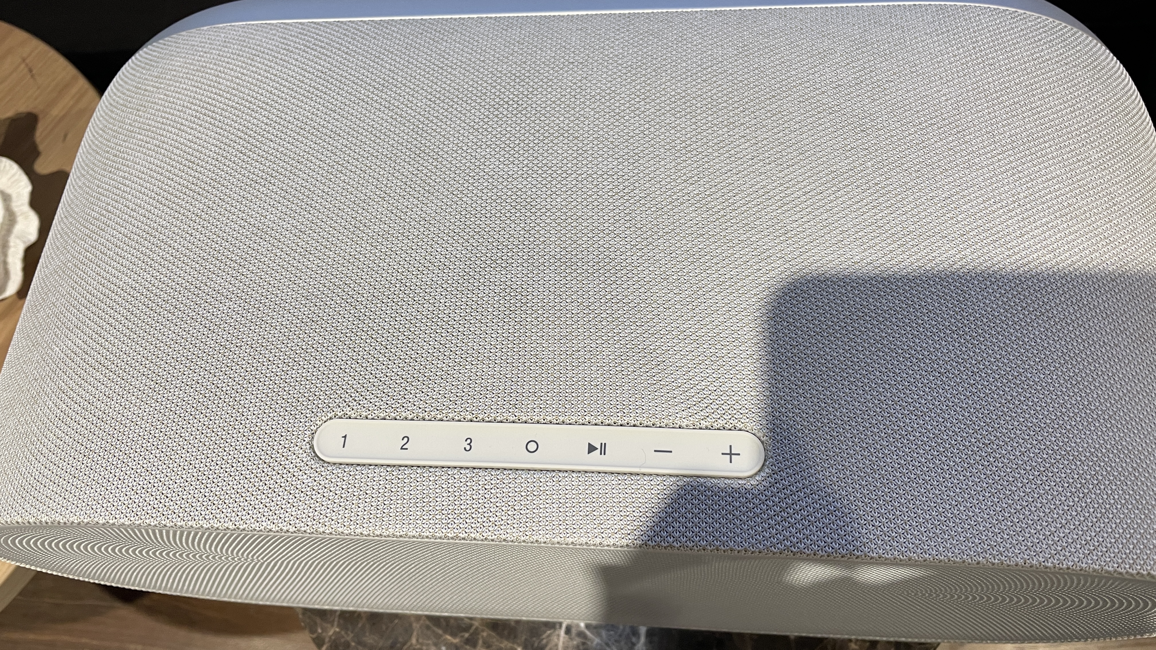 Denon 600 on a table 