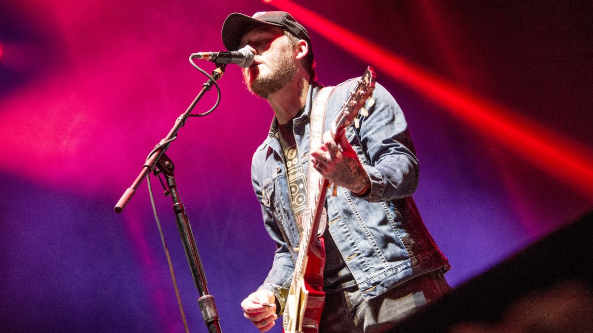 Brian Fallon of Gaslight Anthem performs on stage on Day 2 of the 2018 Governors Ball Music Festival on June 2, 2018 in New York City
