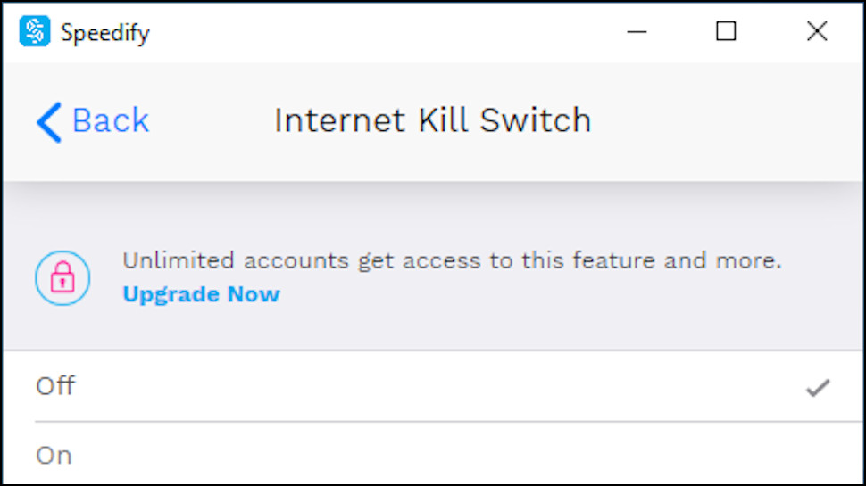 Speedify Kill Switch