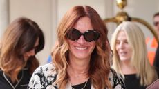 Julia Roberts is seen arriving into Venice ahead of the 82nd Venice International Film Festival 2025 on August 27, 2025 in Venice, Italy.