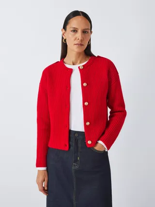 John Lewis Wool Blend Shepherd Cardigan