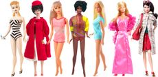 Barbie through the years.