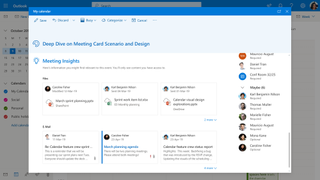 Meeting Insights will automatically provide documents and information for your meetings (Image Credit: Microsoft)