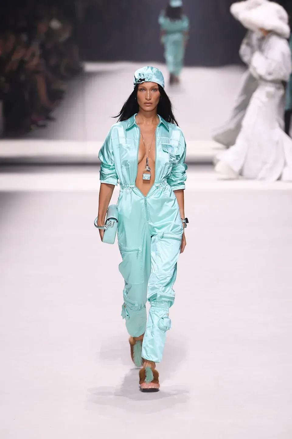 A model walks the runway during the Fendi Spring 2023 fashion show at the Hammerstein Ballroom on September 9th, 2022 in New York City, New York. - Credit: Giovanni Giannoni for WWD