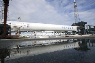 Falcon 9 Casts Reflection in Water