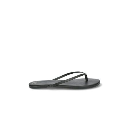 Time and Tru Women's Barely There Sandals, Wide Width Available