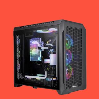 One of the best PC cases on a colorful background.