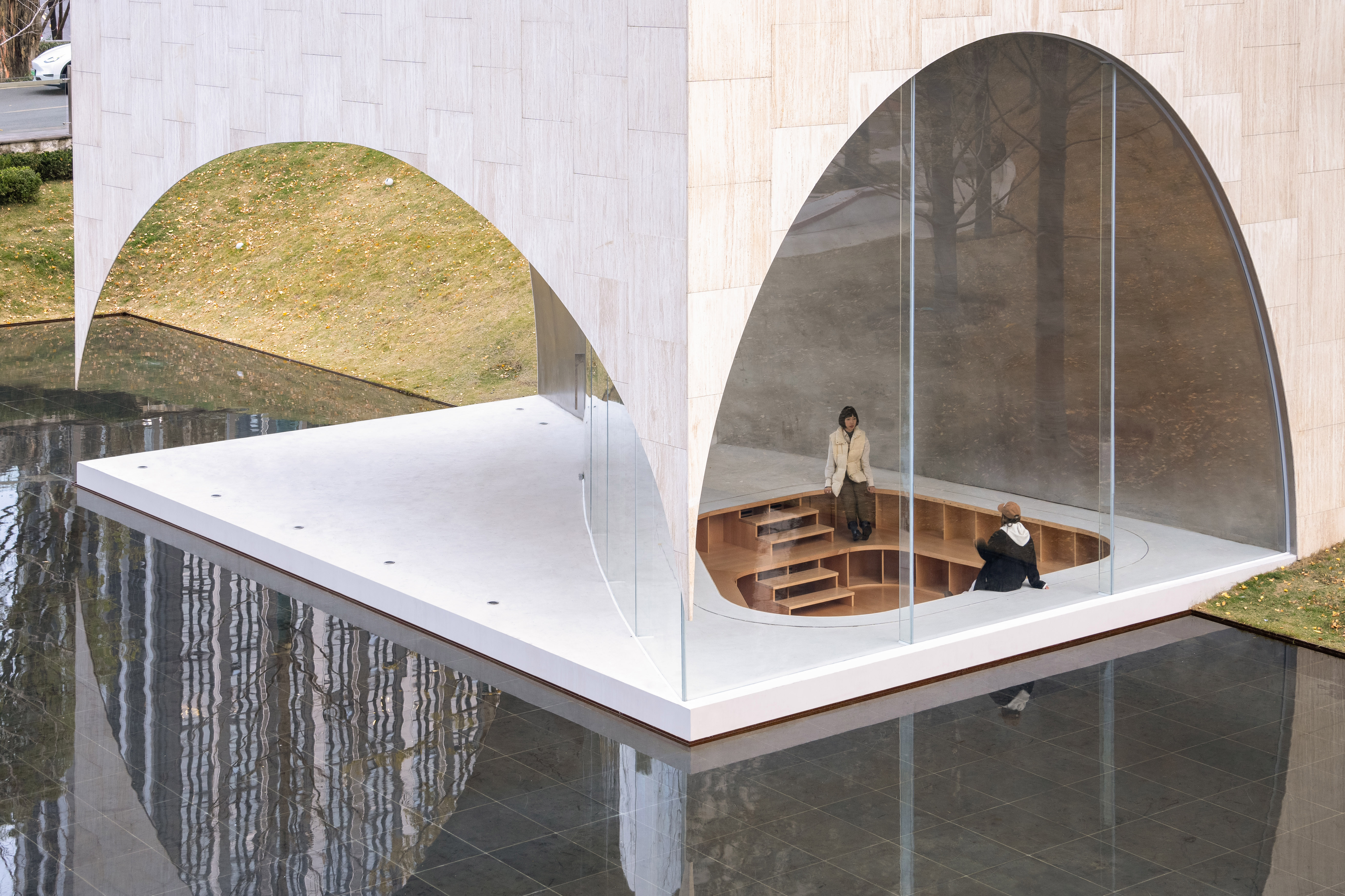 AYDC Public Art Space, a sculptural space in a park