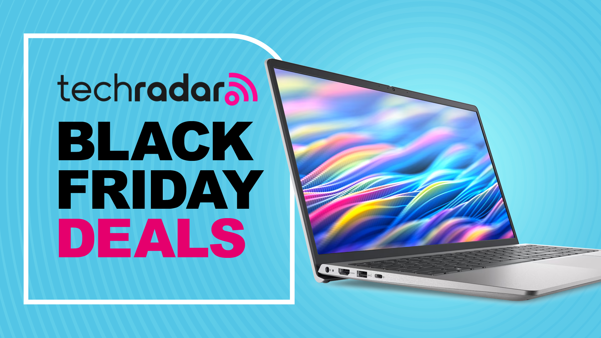 Dell 15 laptop with Black Friday Deals text