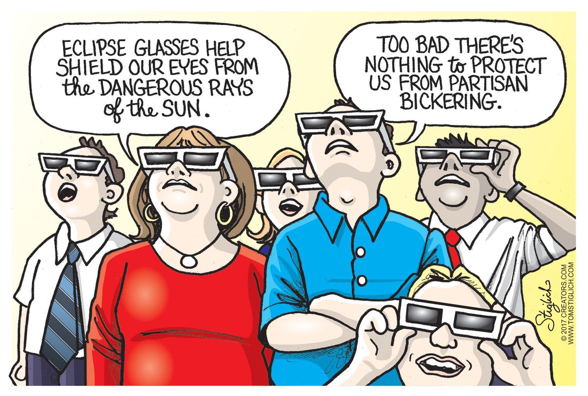 Political cartoon U.S. science eclipse | The Week