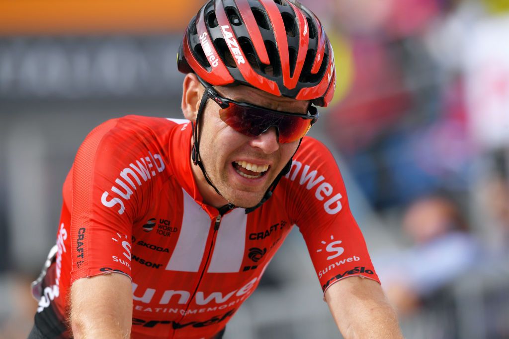 Chris Hamilton (Sunweb) finishes ninth on stage 17 of the 2019 Giro d&#039;Italia