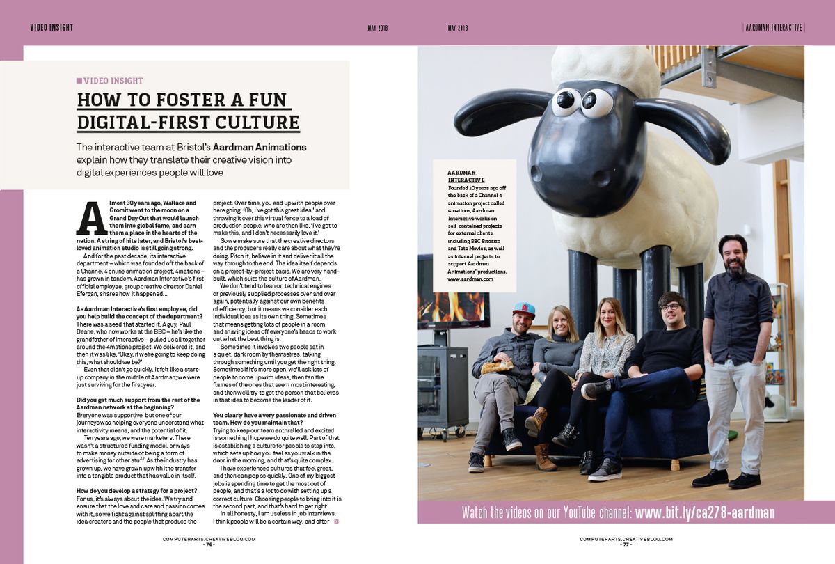 It's all fun and games at Aardman Interactive