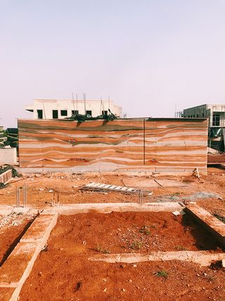 Hive Earth wall test in Ghana