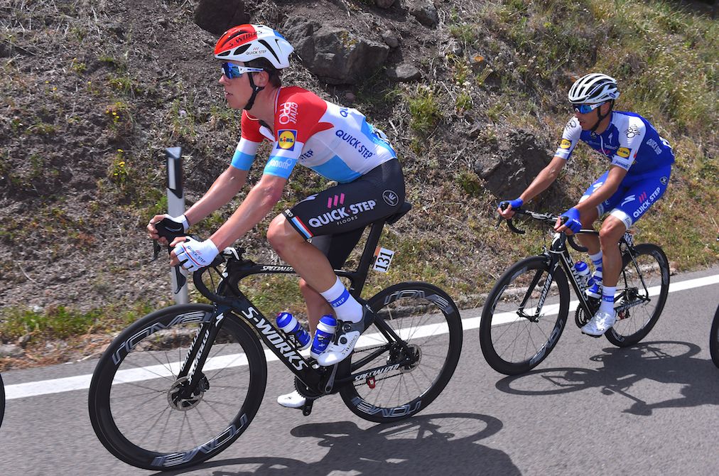 Bobs Jungels on stage 2 of the Giro d'Italia