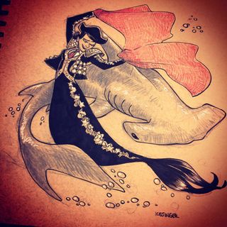 Kesinger's mermaid matador knows how to tame underwater beasts