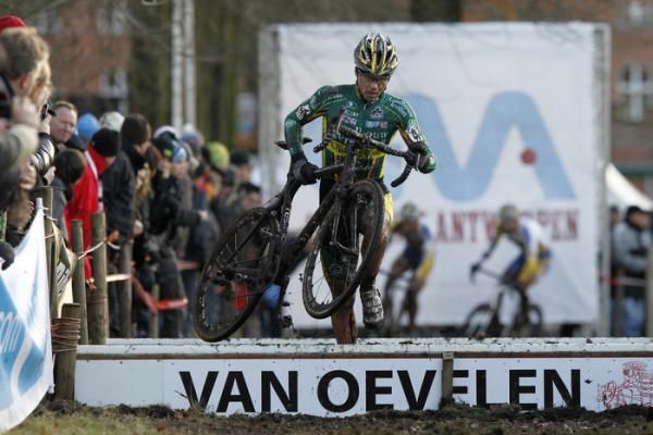 Belgium's Sven Nys was one of the pre-race favourites but failed to finish