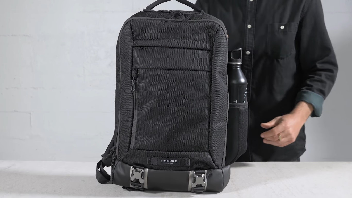 TIMBUK2 Authority Laptop Backpack Deluxe on a flat white surface