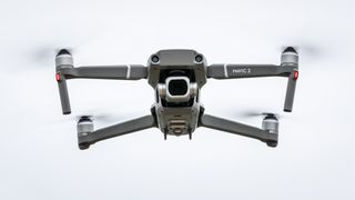 The DJI Mavic 2 Pro drone in flight