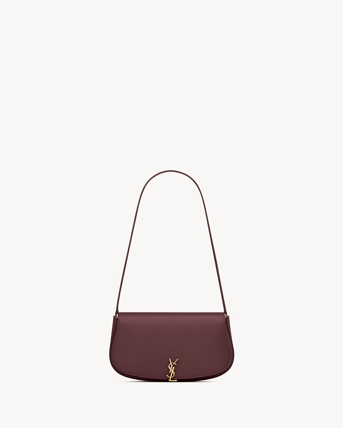 Women's Mini Voltaire in Box Saint Laurent in Rouge Cabernet