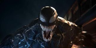 Venom jumping at the camera