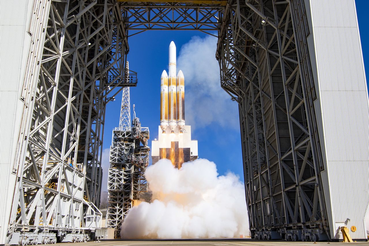 A United Launch Alliance (ULA) Delta IV Heavy rocket carrying a critical payload for the National Reconnaissance Office (NRO) lifted off with the NROL-91 mission from Space Launch Complex-6 on Sept. 24