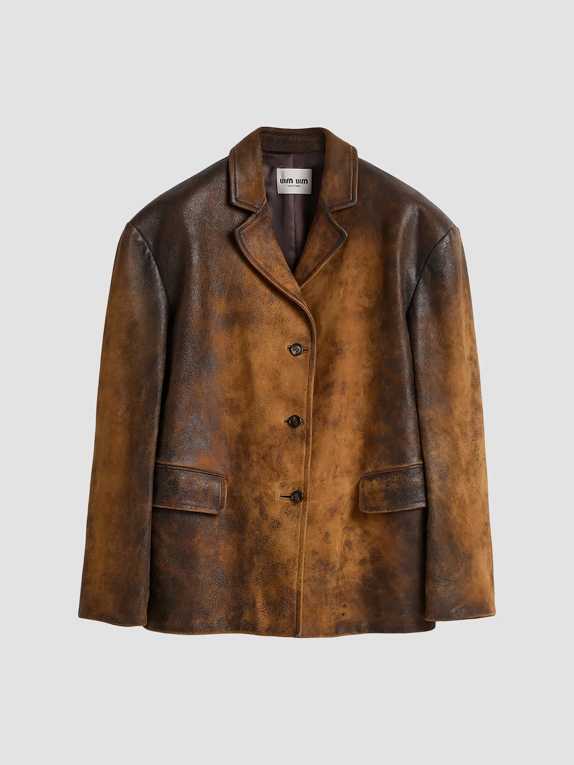 Waxed Suede Leather Jacket