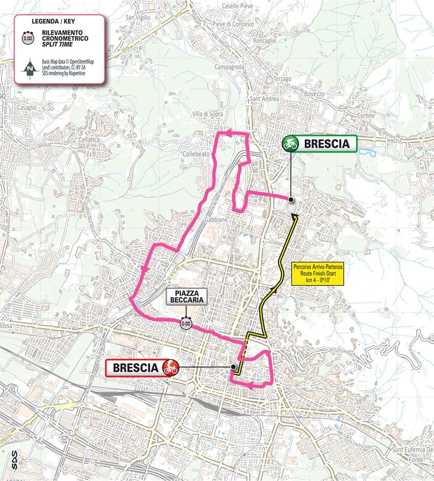 Maps of the 2024 Giro d'Italia Women