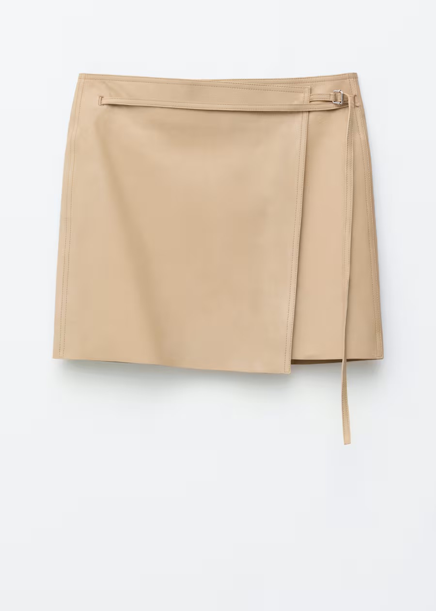 &amp;amp; Other Stories, Leather Wrap Mini Skirt