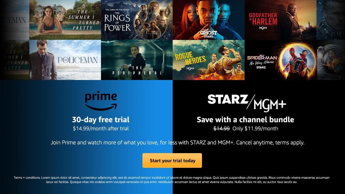 Starz-MGM Plus Bundle To Be Offered on Amazon Prime Video Next TV