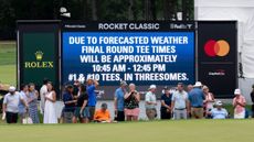 A tee time chance notice at Detroit Golf Club