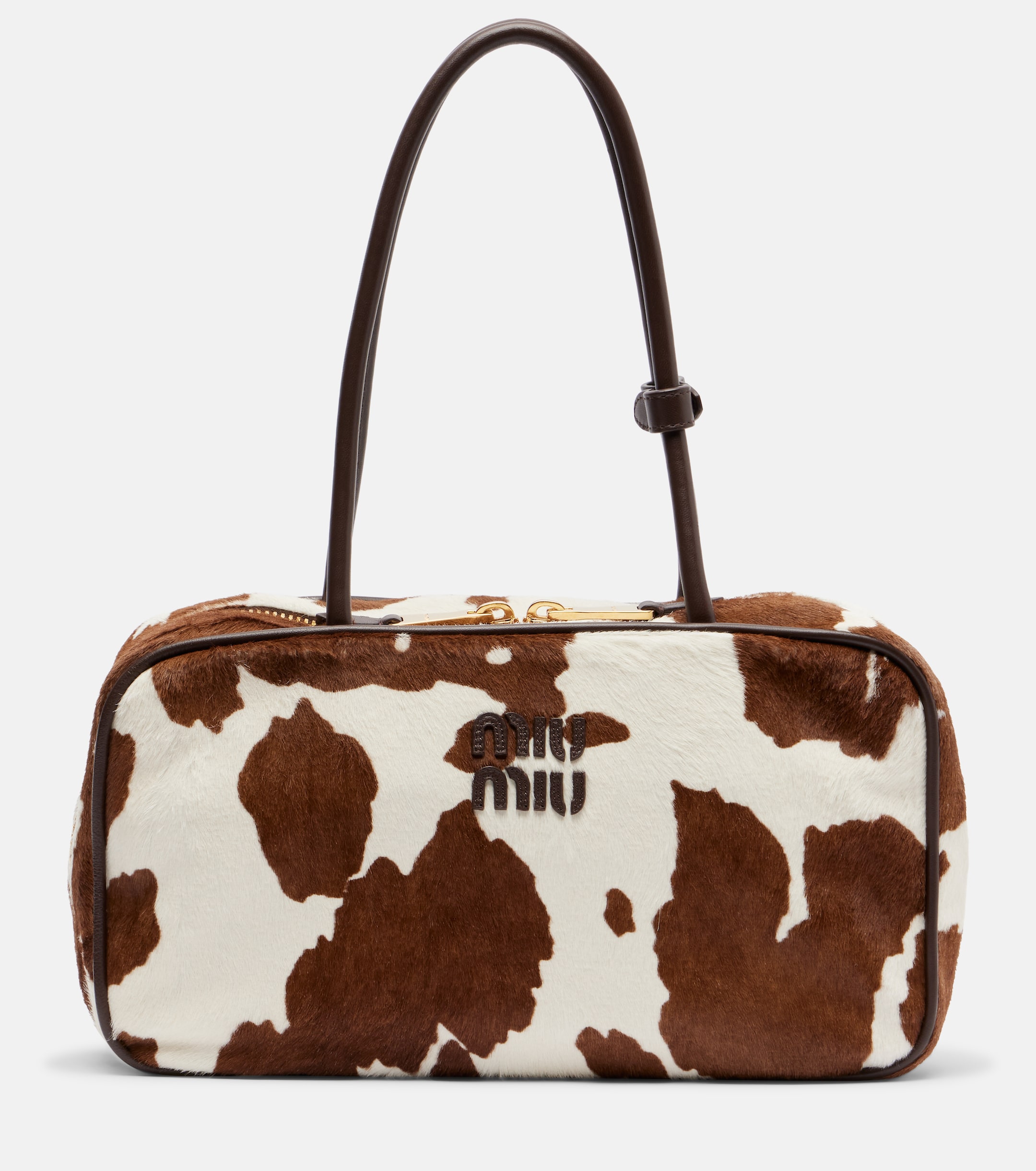 miu miu cow print bag