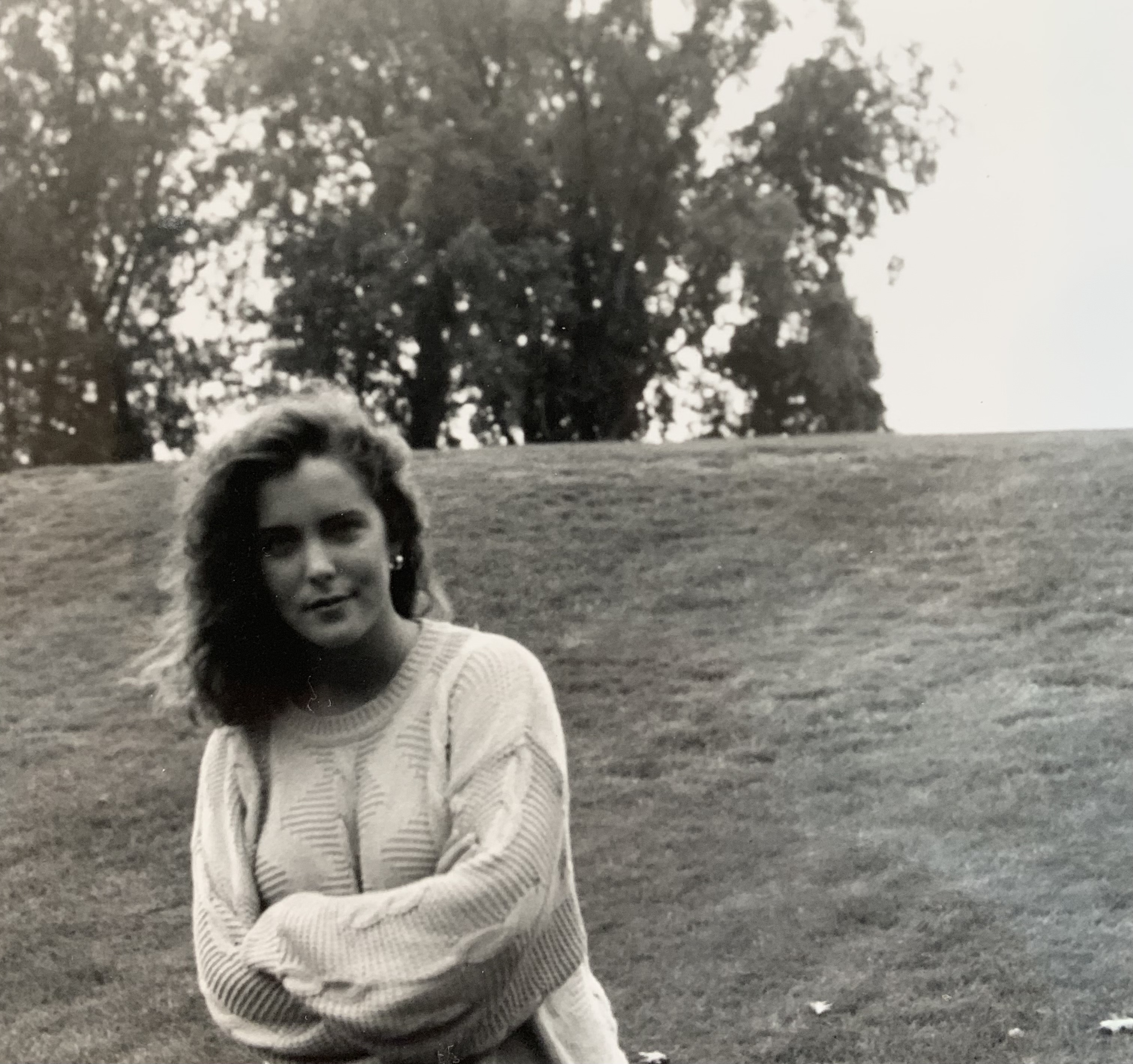 Larissa Mills in the '80s before her breast augmentation