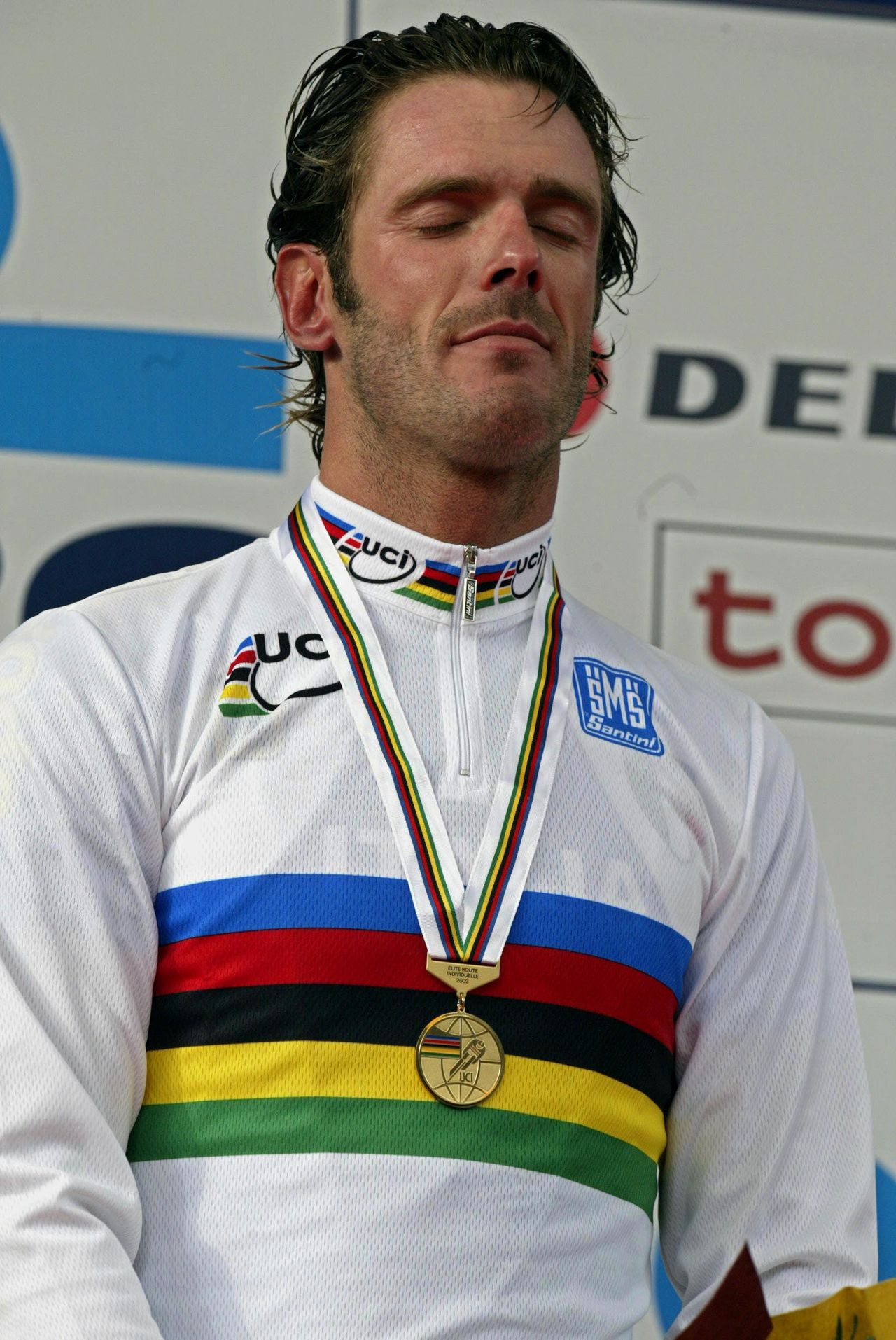 Cipollini on the podium