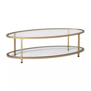 coffee table with oval shape
