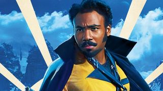 A Solo: A Star Wars Story poster featuring Donald Glover as Lando Calrissian.