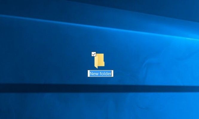 windows 10 how do i create a new folder
