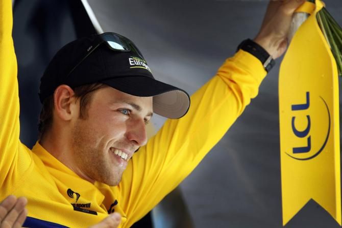 David Veilleux (Europcar) has been the sole wearer of the Dauphin&eacute; leader's jersey through three stages