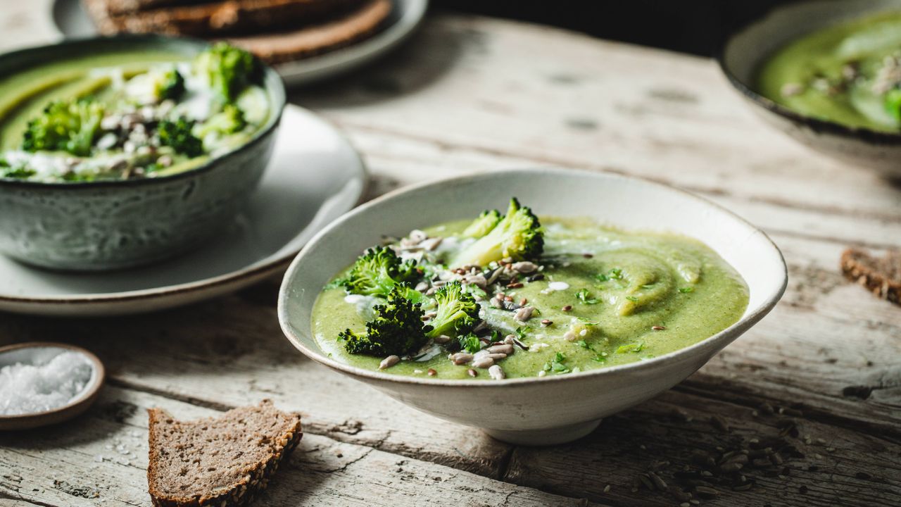 broccoli and Stilton soup